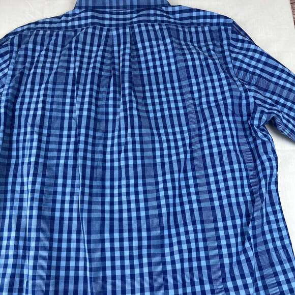 Brooks Brothers Men's XL Regent Fit Blue Plaid Button Down Long Sleeve Shirt - Picture 8 of 10
